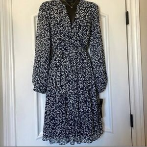 MSK Floral Midi Dress